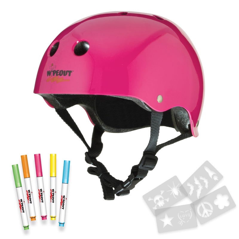 Wipeout Dry Erase Kids Helmet â€“ Ideal for Bike, Skate, Scooter, In-Line Skating and Rollerblading - Image 1